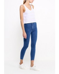 Темно-синие джинсы скинни от Topshop