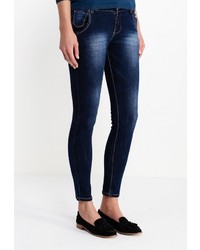 Темно-синие джинсы скинни от Troll