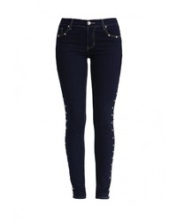 Темно-синие джинсы скинни от Versace Jeans