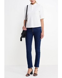 Темно-синие джинсы скинни от Victoria Beckham