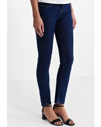 Темно-синие джинсы скинни от Victoria Beckham