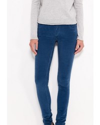 Темно-синие джинсы скинни от Victoria Beckham