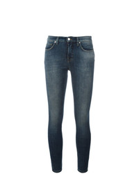 Темно-синие джинсы скинни от Victoria Victoria Beckham