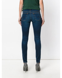 Темно-синие джинсы скинни от AG Jeans