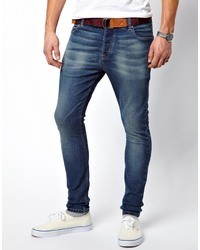 Мужские темно-синие джинсы от Asos