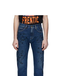 Мужские темно-синие джинсы от McQ Alexander McQueen