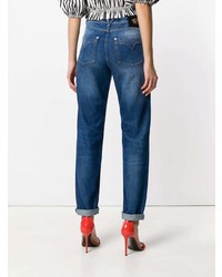 Женские темно-синие джинсы от Versace