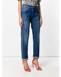 Женские темно-синие джинсы от Versace