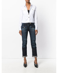 Женские темно-синие джинсы от Balmain