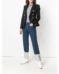 Женские темно-синие джинсы от Paco Rabanne