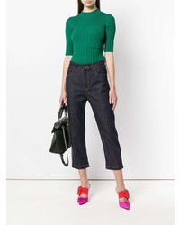 Женские темно-синие джинсы от Fendi