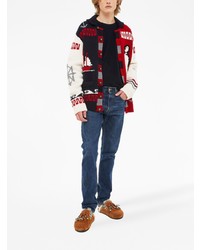 Мужские темно-синие джинсы от Alanui