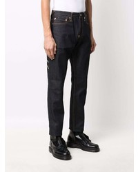 Мужские темно-синие джинсы от Evisu