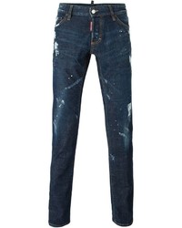 Мужские темно-синие джинсы от DSQUARED2