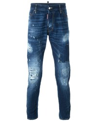 Мужские темно-синие джинсы от DSQUARED2