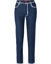Женские темно-синие джинсы от Eckhaus Latta