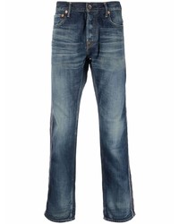 Мужские темно-синие джинсы от Evisu