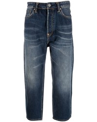 Мужские темно-синие джинсы от Evisu