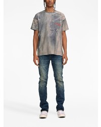 Мужские темно-синие джинсы от purple brand