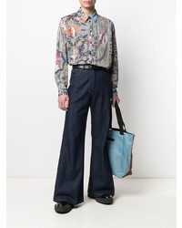 Мужские темно-синие джинсы от DUOltd