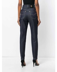 Женские темно-синие джинсы от Versace