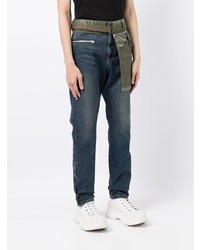 Мужские темно-синие джинсы от Sacai