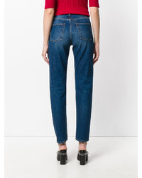 Женские темно-синие джинсы от Saint Laurent