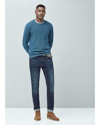 Мужские темно-синие джинсы от Mango Man