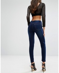 Женские темно-синие джинсы от PrettyLittleThing