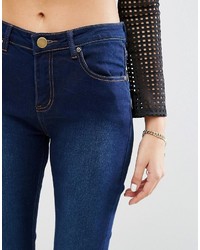 Женские темно-синие джинсы от PrettyLittleThing