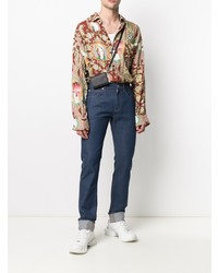 Мужские темно-синие джинсы от Versace