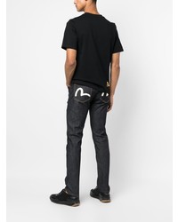 Мужские темно-синие джинсы от Evisu