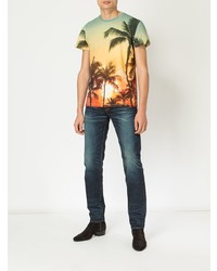 Мужские темно-синие джинсы от Balmain