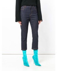 Женские темно-синие джинсы от Fendi