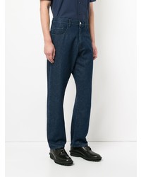 Мужские темно-синие джинсы от Raf Simons