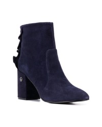 Темно-синие замшевые ботильоны от Liu Jo