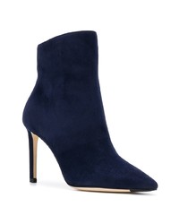 Темно-синие замшевые ботильоны от Jimmy Choo