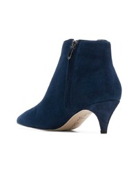 Темно-синие замшевые ботильоны от Sam Edelman