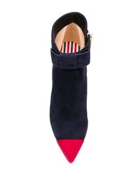 Темно-синие замшевые ботильоны от Thom Browne