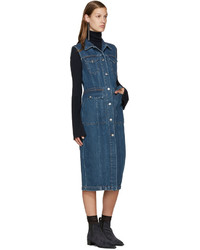 Темно-синие замшевые ботильоны от Acne Studios