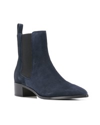 Темно-синие замшевые ботильоны от Aeyde