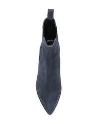 Темно-синие замшевые ботильоны от Aeyde