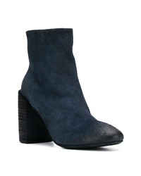 Темно-синие замшевые ботильоны от Marsèll