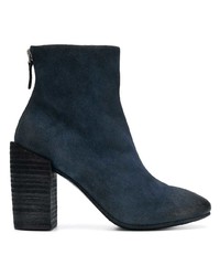 Темно-синие замшевые ботильоны от Marsèll