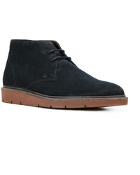 Темно-синие замшевые ботинки дезерты от Hogan