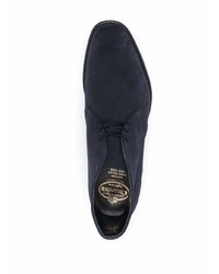 Темно-синие замшевые ботинки дезерты от Church's