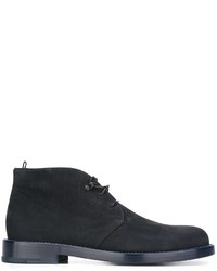 Темно-синие замшевые ботинки дезерты от Giorgio Armani