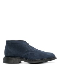 Темно-синие замшевые ботинки дезерты от Hogan