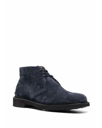 Темно-синие замшевые ботинки дезерты от Tod's