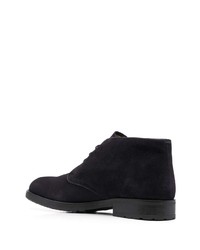 Темно-синие замшевые ботинки дезерты от Bally